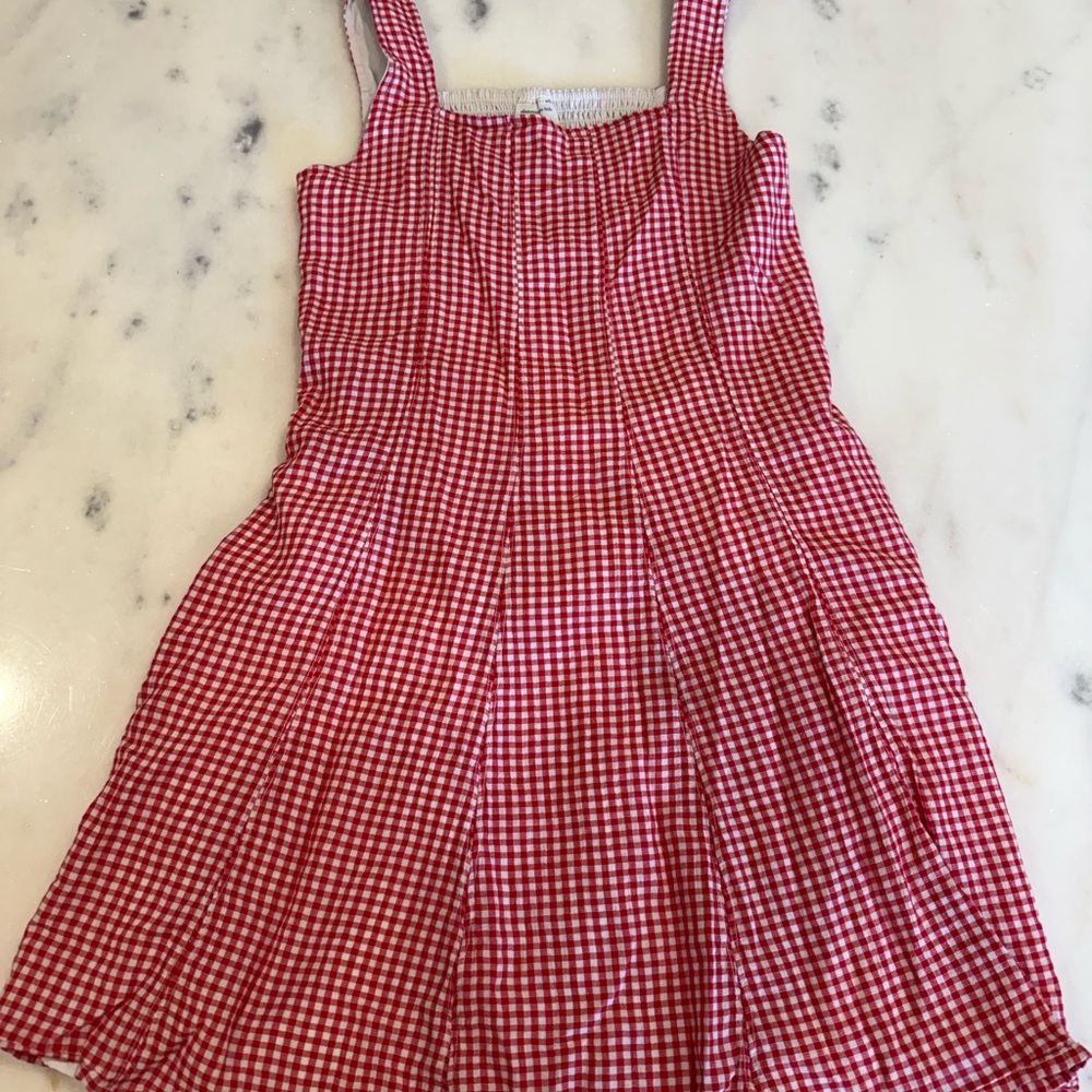 Abercrombie Kids Red Checkered Dress
